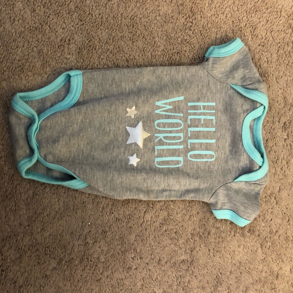 “Hello World” Short Sleeve Onesie